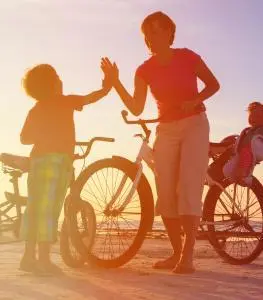 Vacances à vélo en famille