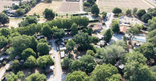 vué aérienne camping