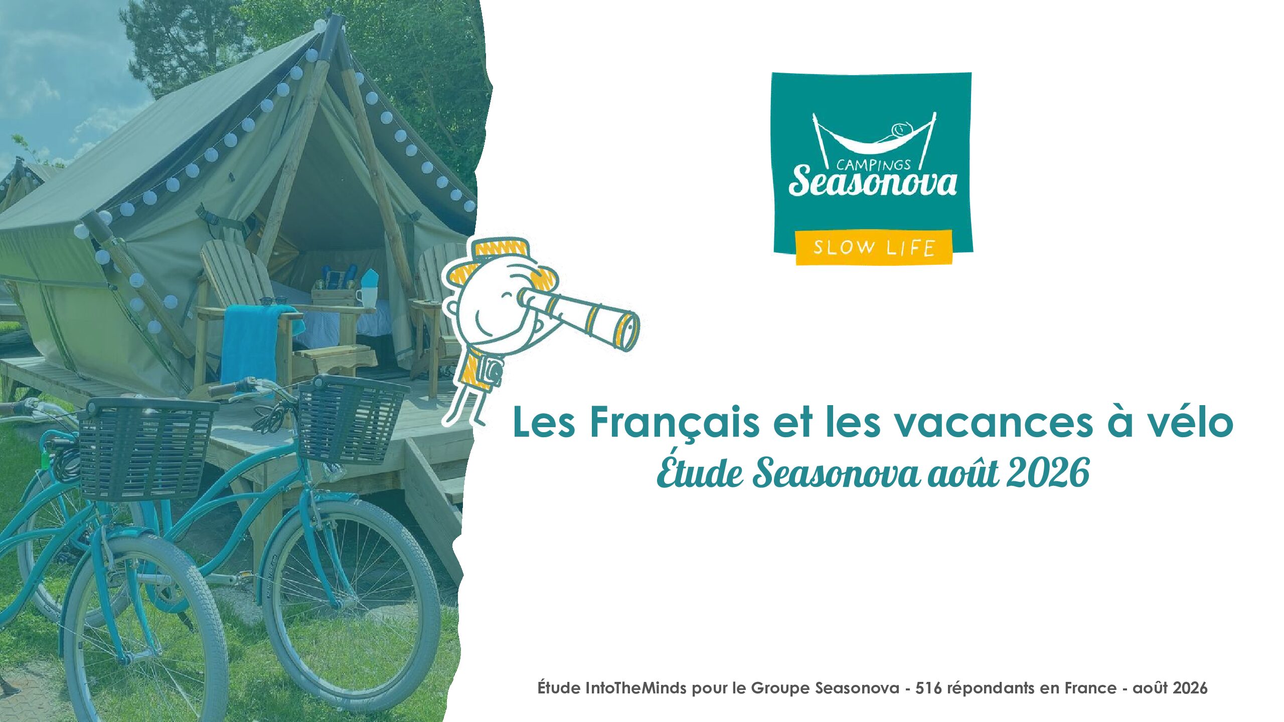 Couverture de l’étude Les Français et les vacances à vélo